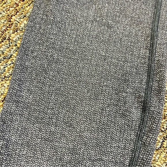 Lululemon Wunder Under Crop II Diamond Jacquard Space Dye Black Slate Size 8 - Picture 4 of 5
